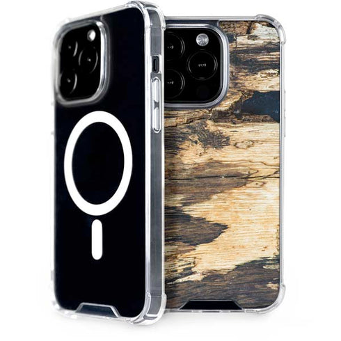 Blue Resin Wood iPhone 15 Pro MagSafe Case